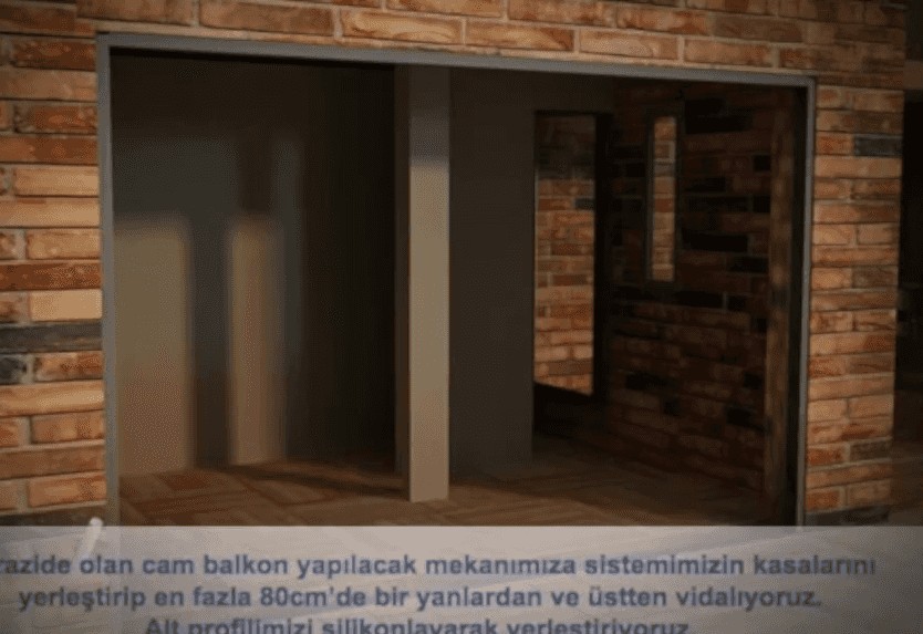 Sürgülü Eşiksiz Camlama  Sistemeleri Montaj